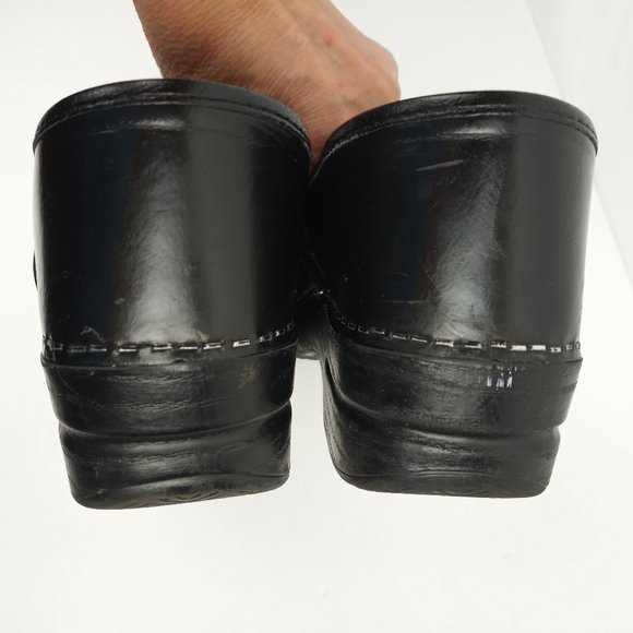 Dansko Black Leather Clogs Size Eur 41 USA 10.5- 11 - Picture 7 of 15